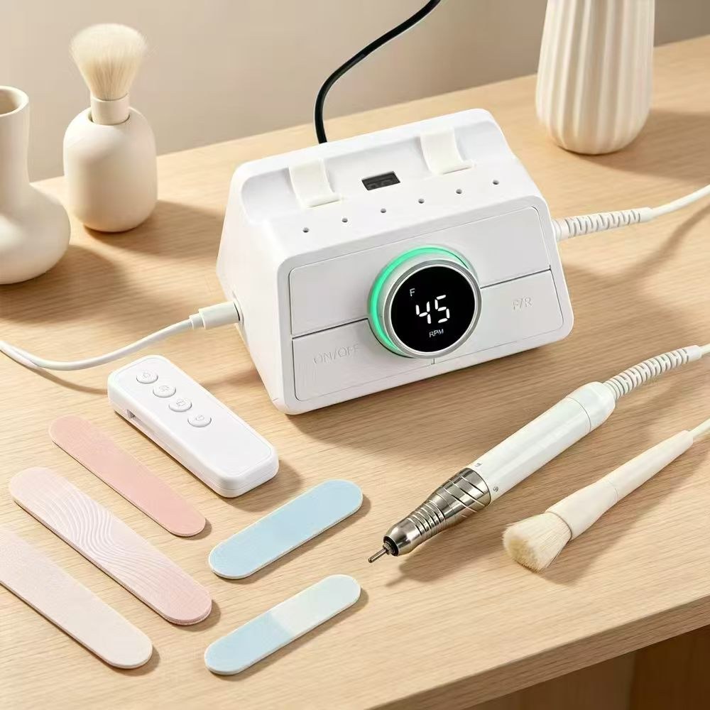 Desk-Integrated Nail Drill
